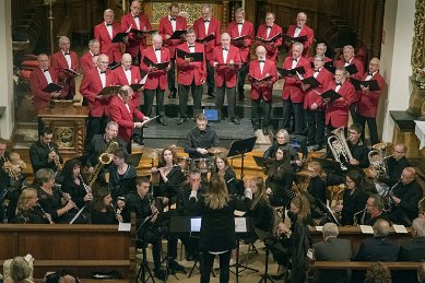 Concert d'automne en l'eglise de Wuenheim avec la musique esperance locale